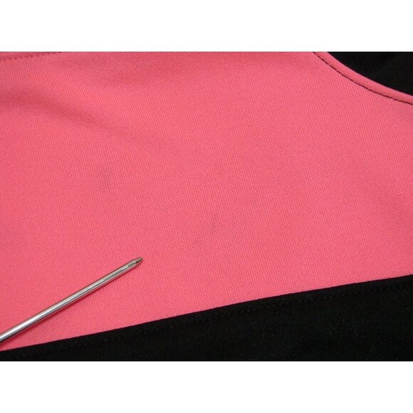 Under Armour Womens Black Pink Colorblock Semi Fitted Full Zip Jacket Sz Medium - Picture 11 of 12